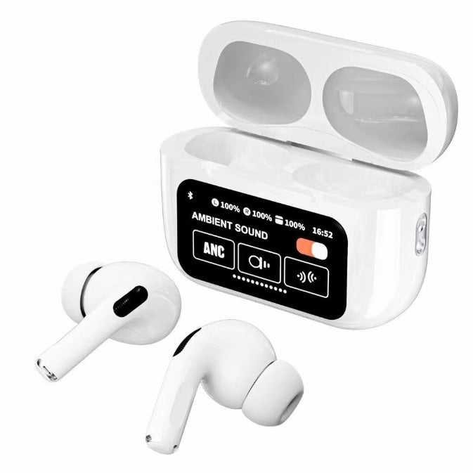 A9 Pro High Quality Sound, ENC Noise Reduction Wireless AirPods With Smart Touch Screen Control